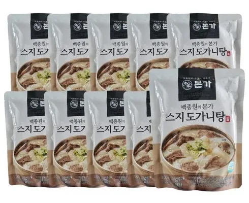 유튜버추천 TOP8 본가 스지 도가니탕 700g x10팩 상품리뷰